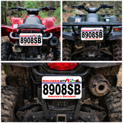 Wisconsin ATV License Plate
