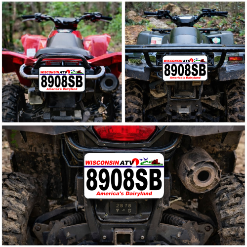 Wisconsin ATV License Plate Wisconsin ATV License Plate