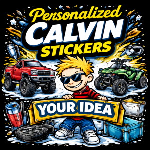 Personalized Calvin Stickers