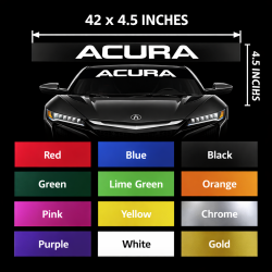 Acura Windshield Banner NO Logo Acura Windshield Banner NO Logo