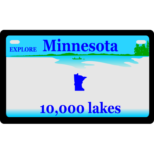 Minnesota ATV/UTV Aluminum License Plate