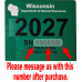 Wisconsin ATV Printed Aluminum Registration Plate