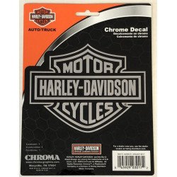 Harley-Davidson Bar & Shield Chrome Classic Graphix Sticker Decal NEW 3.5