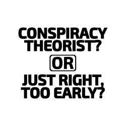 Conspiracy Theorist? Funny political Sticker Decal
