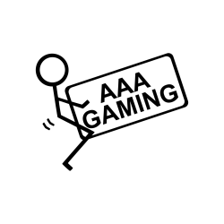 F Triple A Gaming Sticker â Video Game Gamer Decal